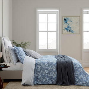 Bedeck of Belfast Miya Chambray Blue Throw